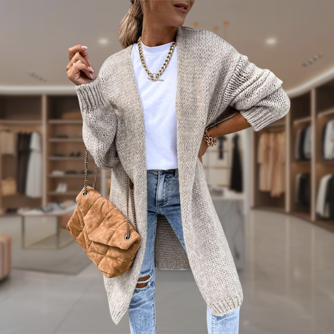 Women’s Chunky Knit Longline Cardigan | Kylee