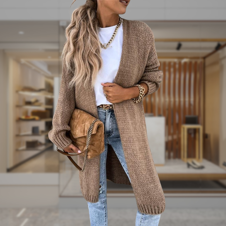Women’s Chunky Knit Longline Cardigan | Kylee