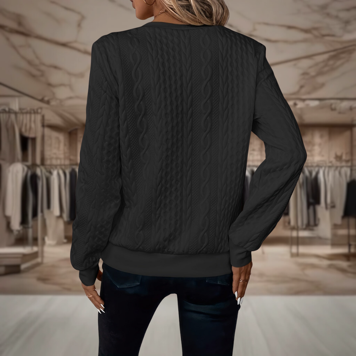 Women’s Cable Knit Half Zip Sweater | Lexi