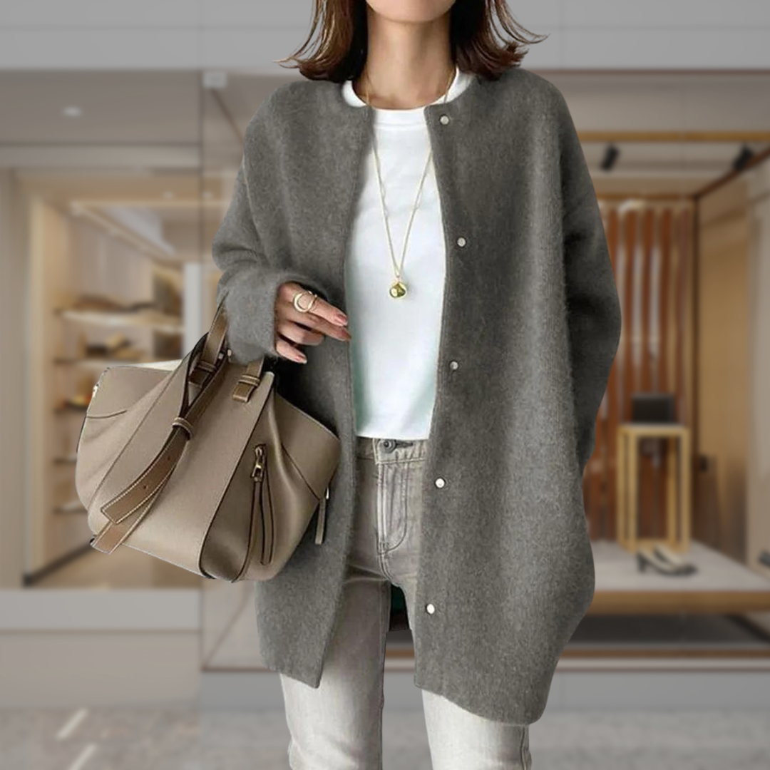 Women’s Mohair Longline Button Up Cardigan | Alyvia