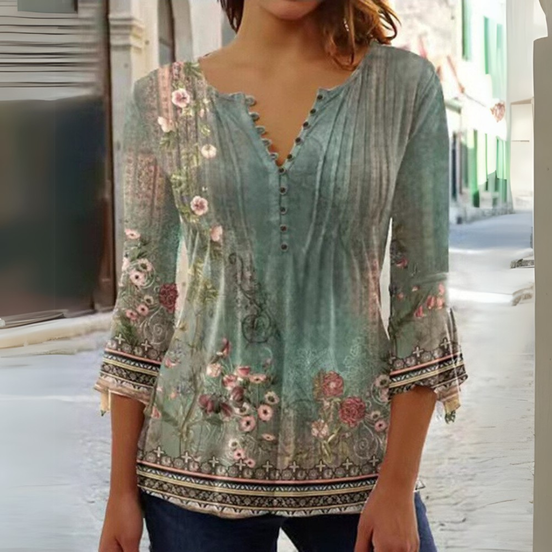 Aleya | Elegant Floral Blouse