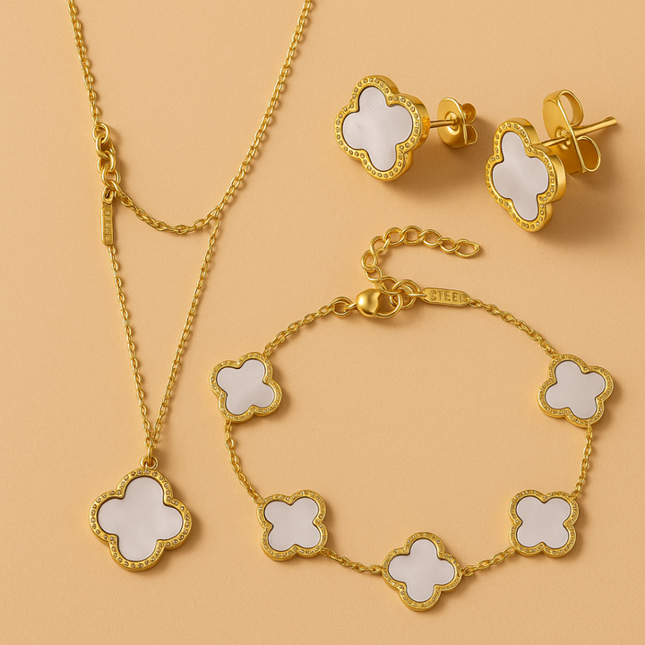 Lucky 4 Leaf Jewellery Set