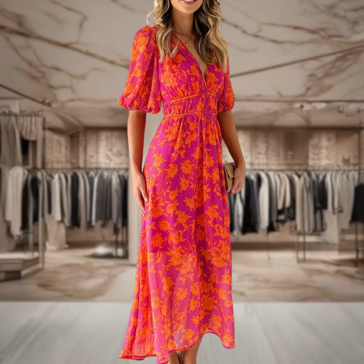 Catie | Elegant Floral Dress