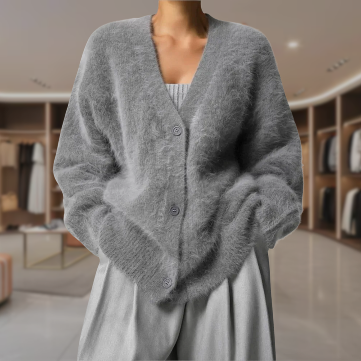 Women’s Mohair V Neck Fitted Cardigan | Tori