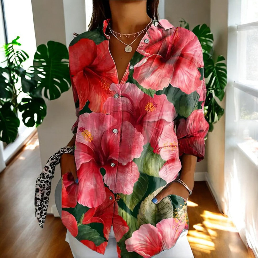 Flossie | Elegant Floral Blouse