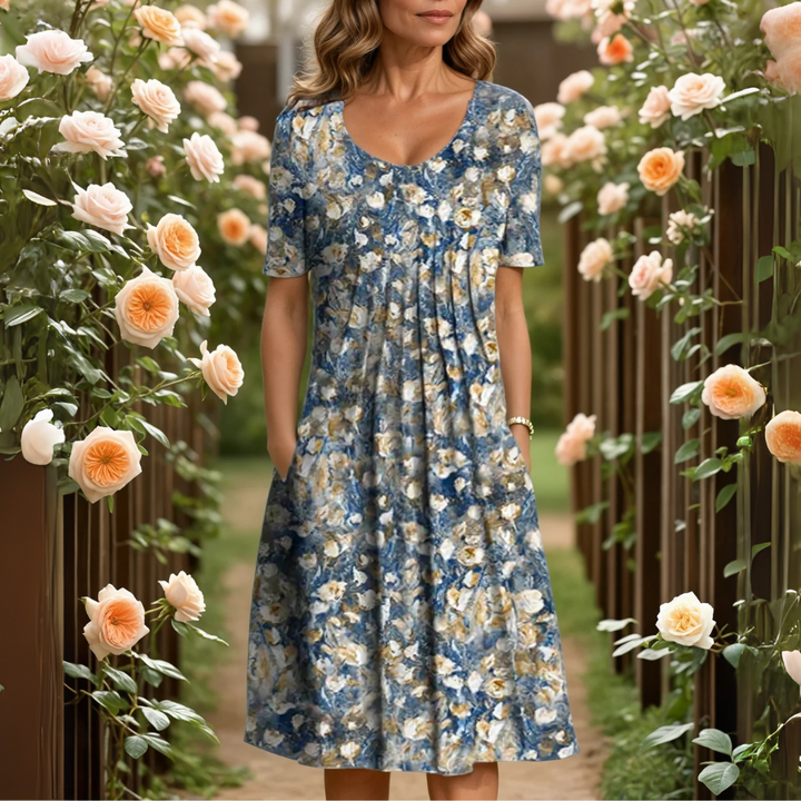 Verena | Flattering Floral Dress