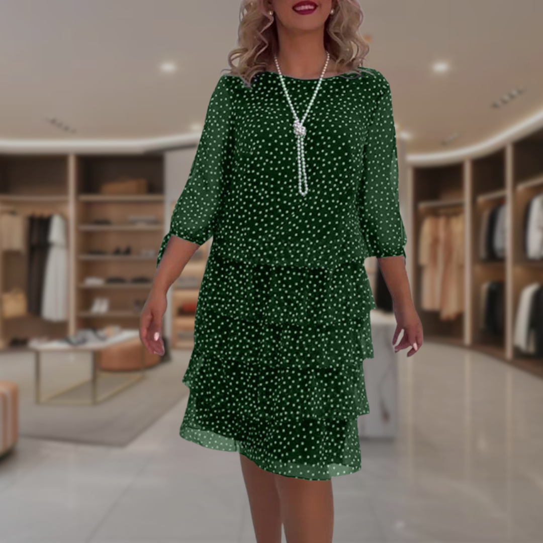 Aleni | Elegant Polka Dress