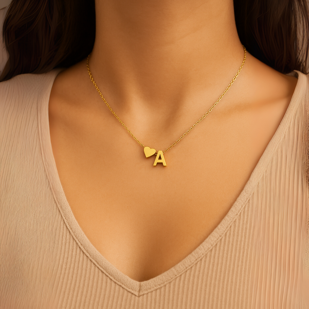 Gold Initial Necklace