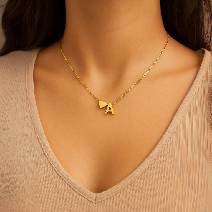 Gold Initial Necklace
