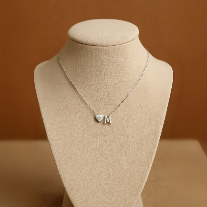 Silver Initial Necklace