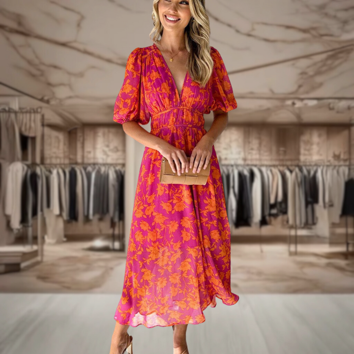 Catie | Elegant Floral Dress