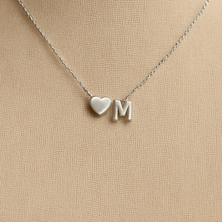 Silver Initial Necklace