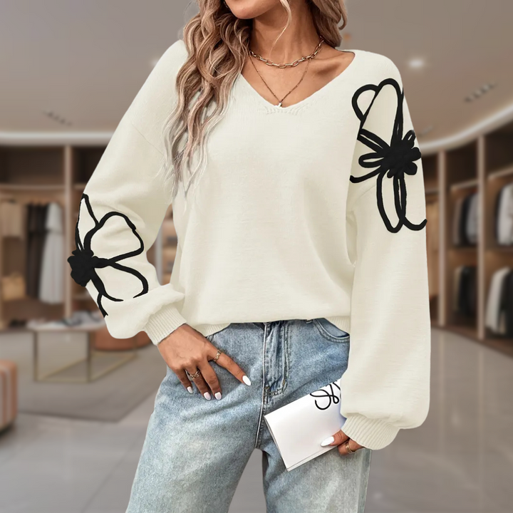 Semira | Elegant Embroidered Sweater