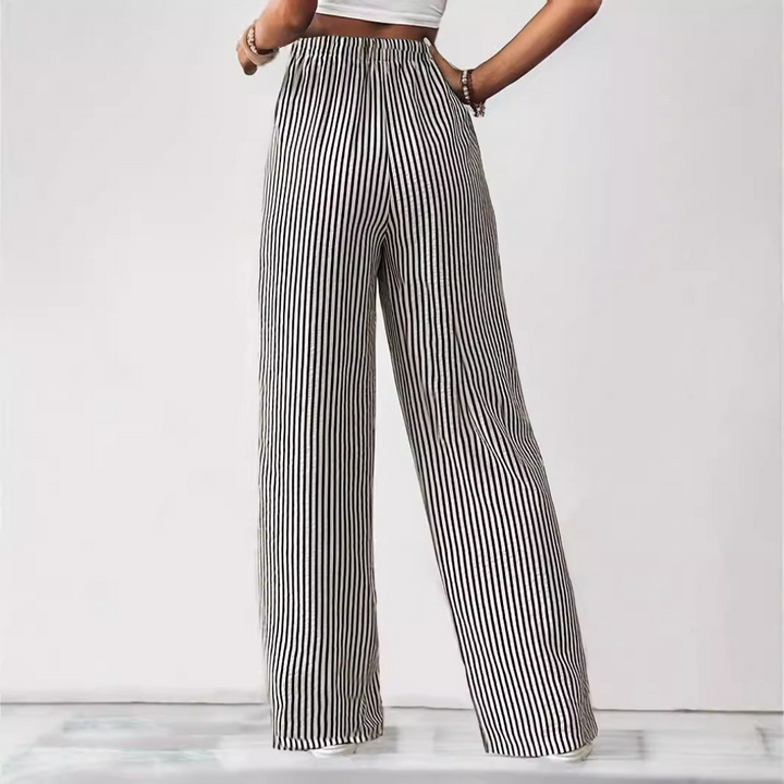 Sorina | Comfortable Striped Pants