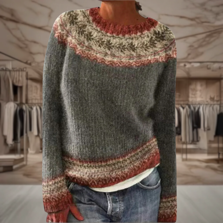 Women’s Fair Isle Knit Wool Sweater | Quinn