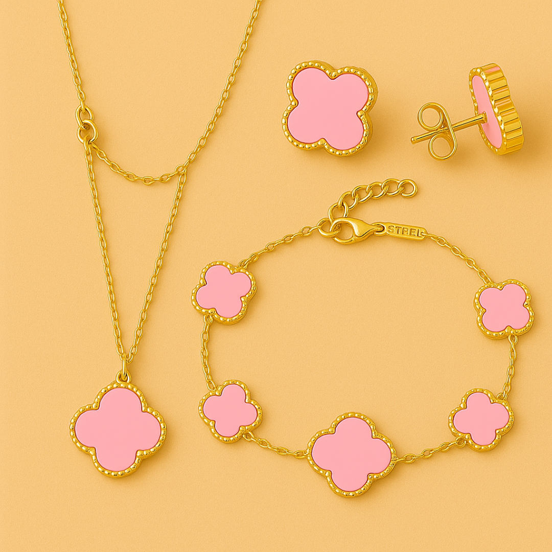 Lucky 4 Leaf Jewellery Set