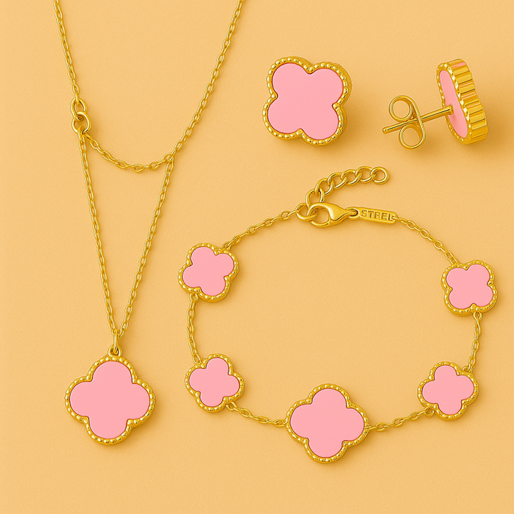 Lucky 4 Leaf Jewellery Set