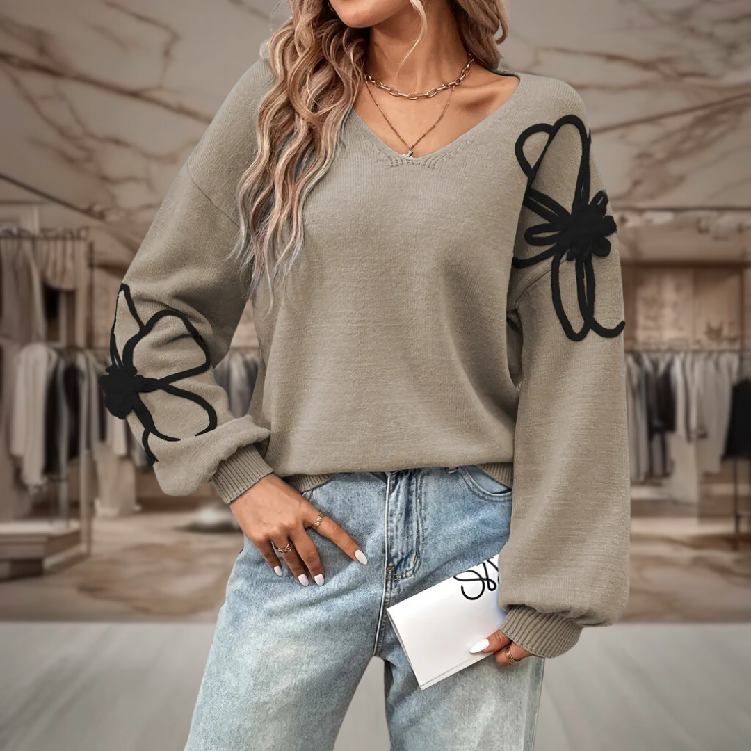 Semira | Elegant Embroidered Sweater