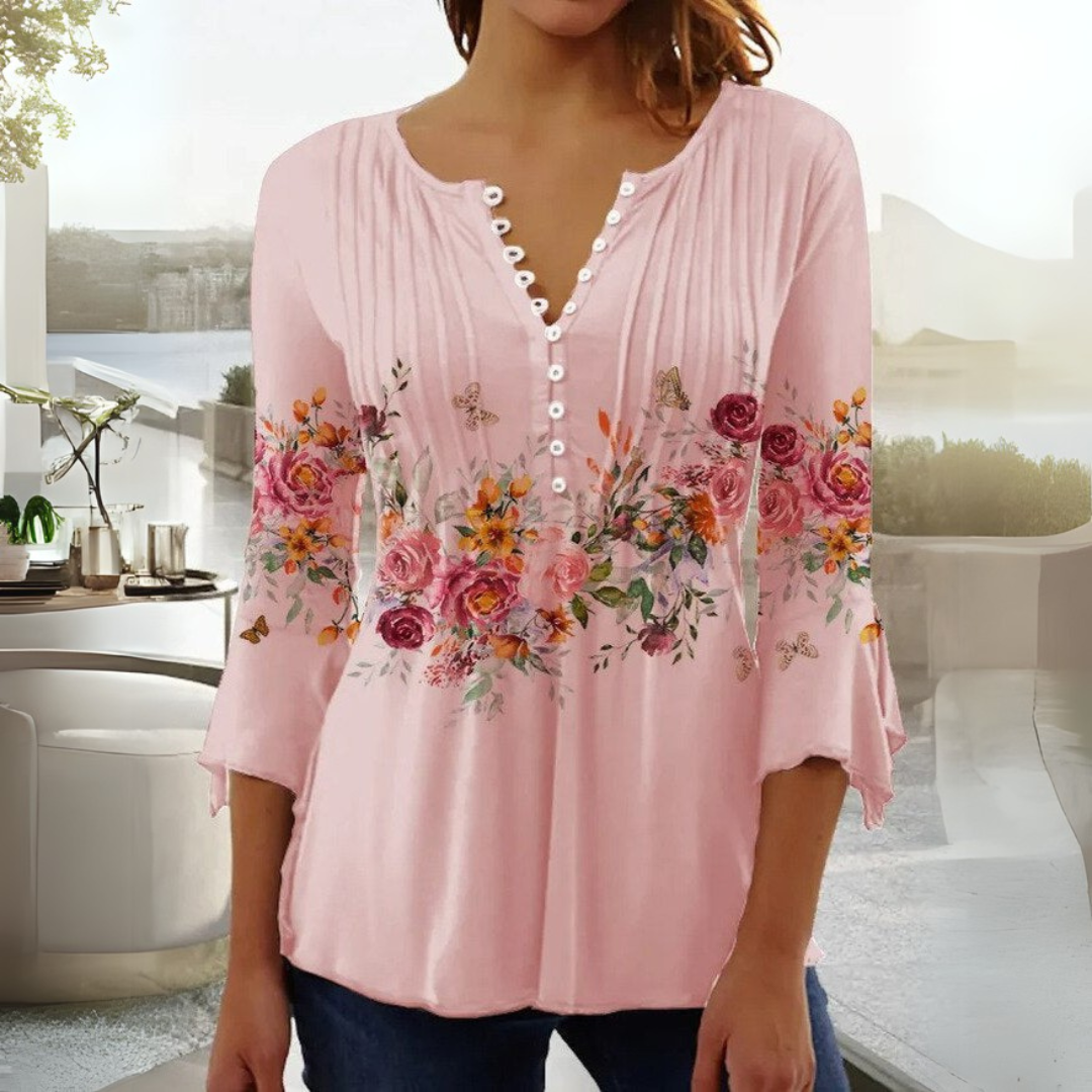 Aleya | Elegant Floral Blouse