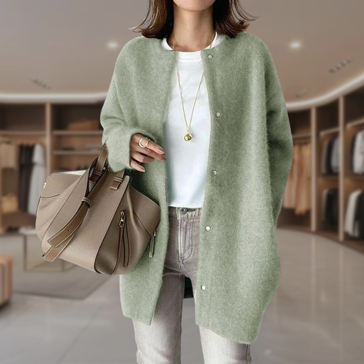 Women’s Mohair Longline Button Up Cardigan | Alyvia
