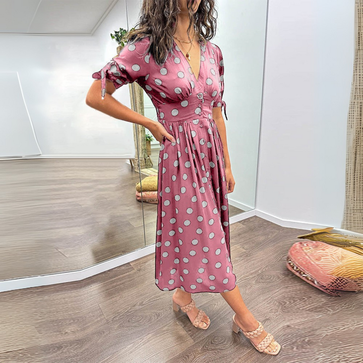 Anissa | Elegant Polkadot Maxi