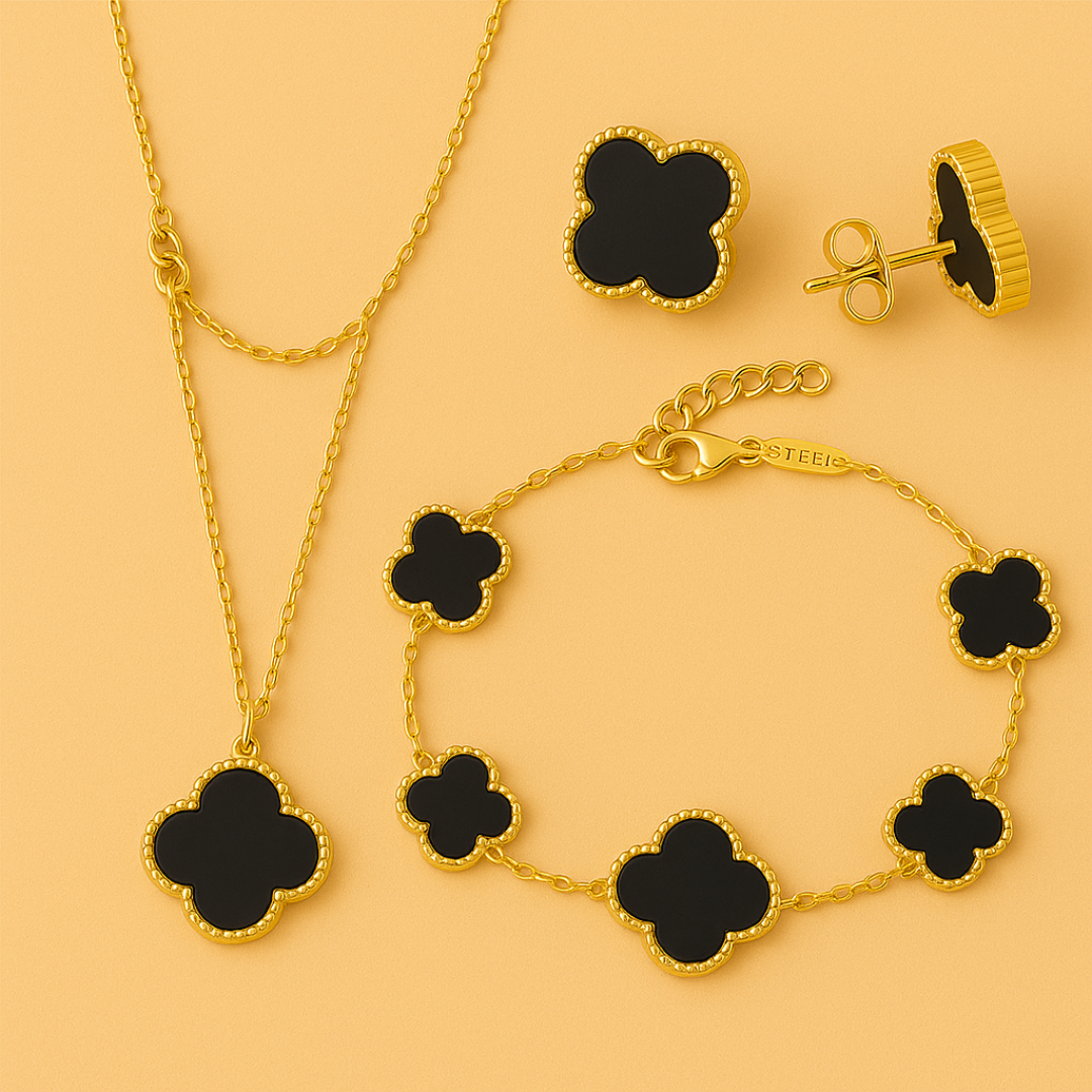 Lucky 4 Leaf Jewellery Set