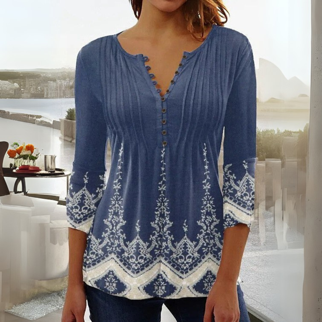 Aleya | Elegant Floral Blouse