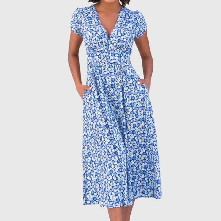 Kim | Flattering Floral Dress