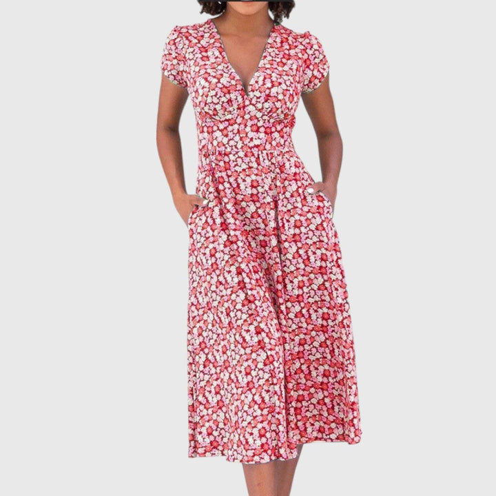 Kim | Flattering Floral Dress