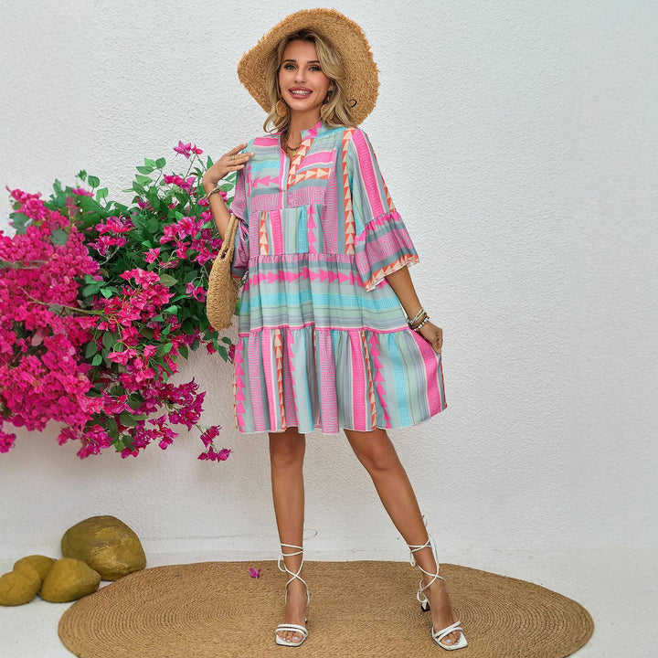 Jordyn | Boho Midi Dress