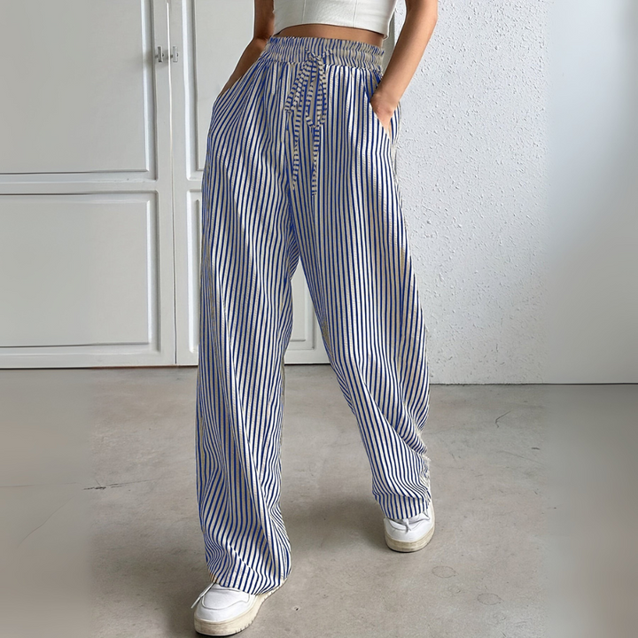 Sorina | Comfortable Striped Pants