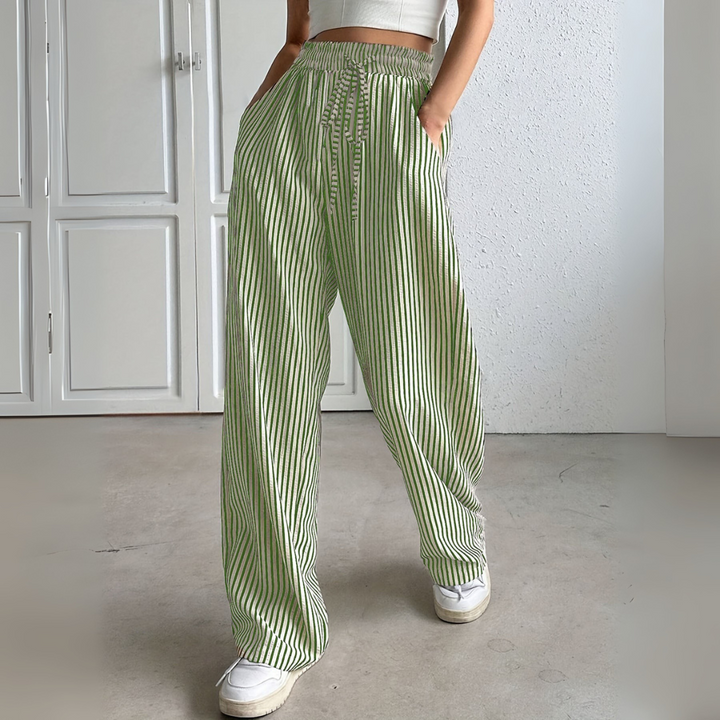 Sorina | Comfortable Striped Pants